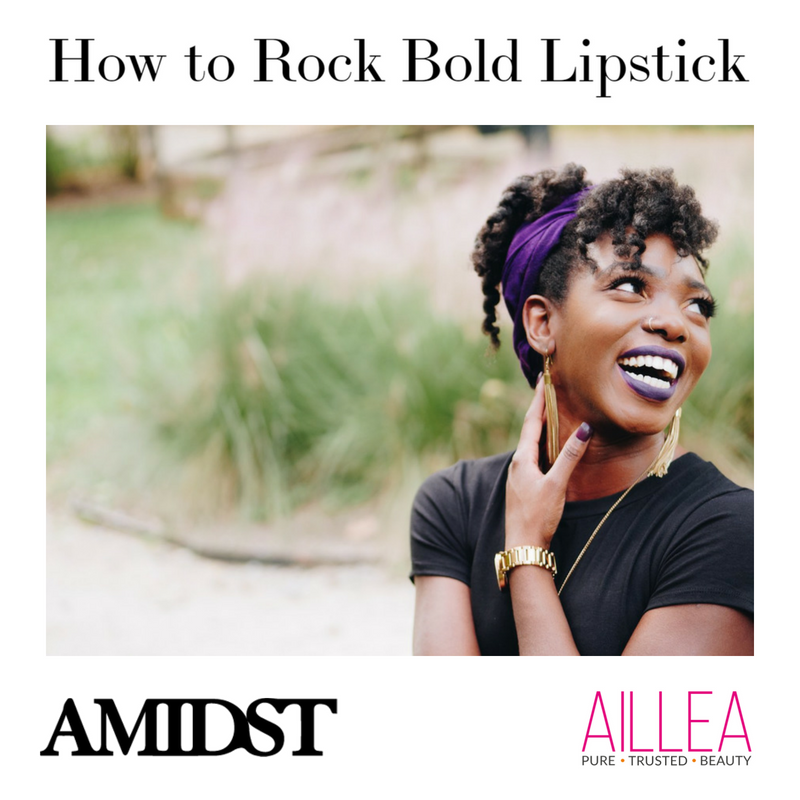 how to rock bold lipstick. article from amidst