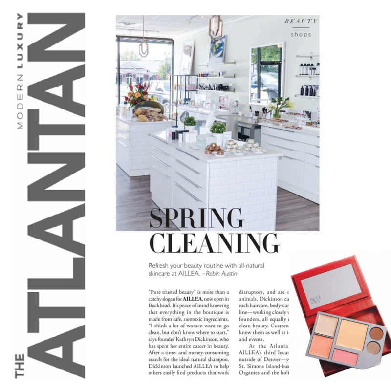spring cleaning: refresh your beauty routine with all-natural skincare at aillea. article by robin austin from the atlantian