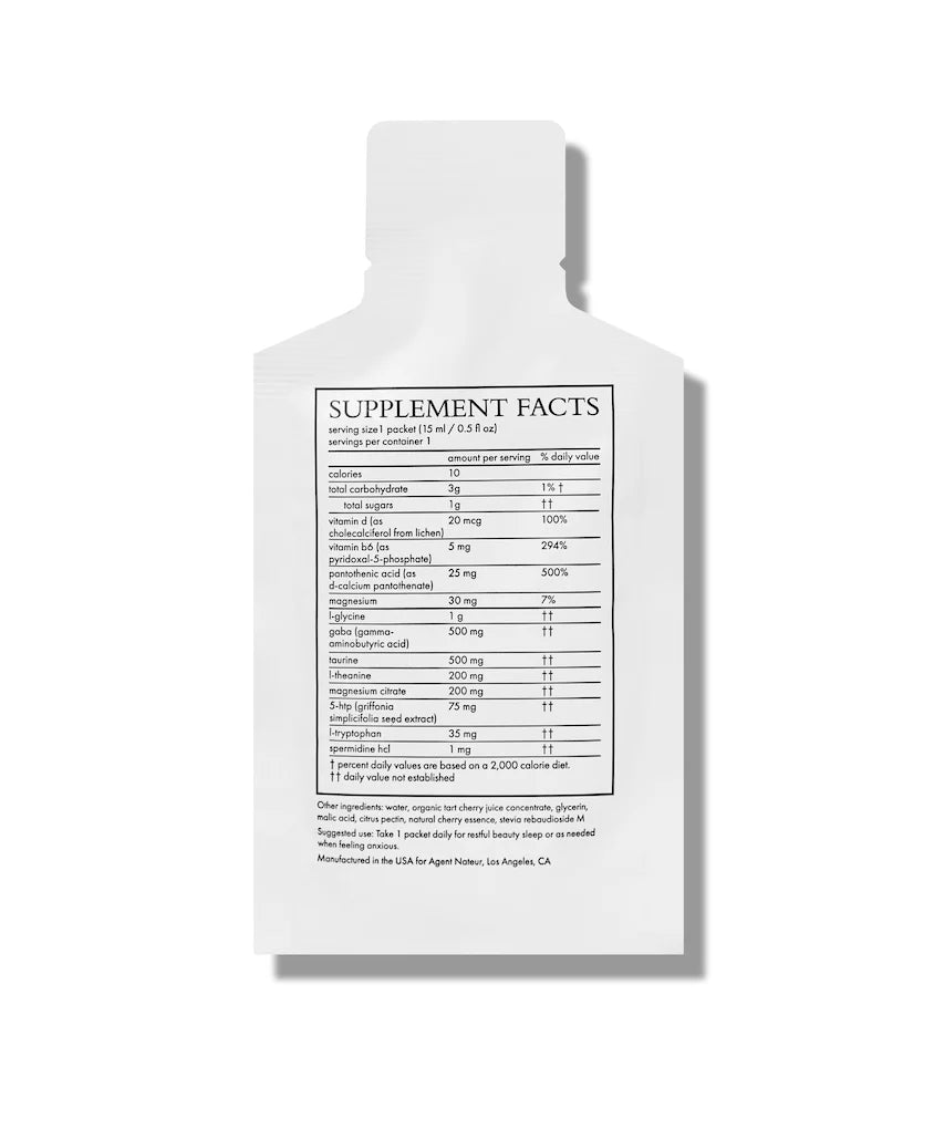 Agent Nateur calm (beauty) spermidine & taurine daily supplement - AILLEA